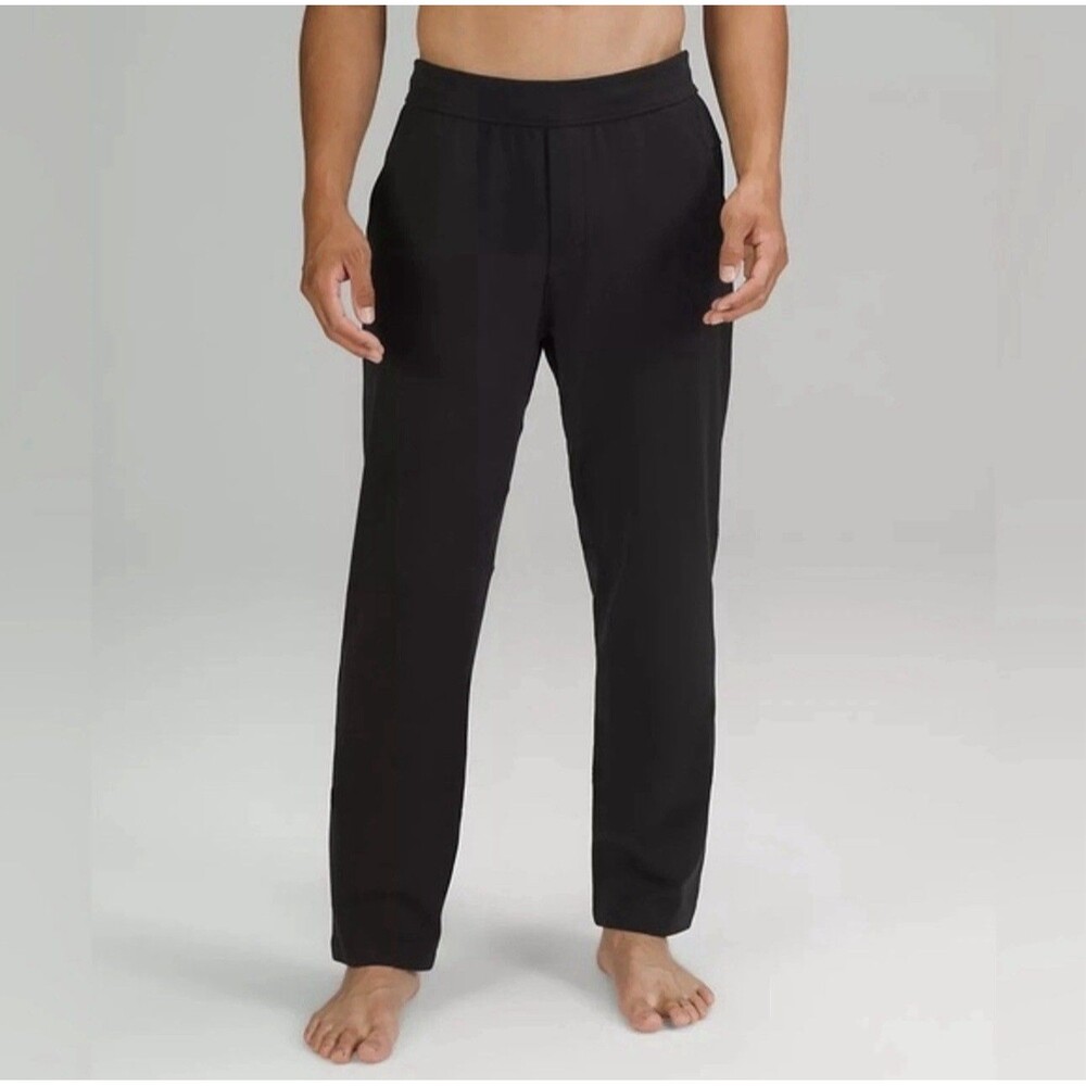 Lululemon Discipline Pant Mens Large Black Joggers Straight Leg Stretch LM5571S